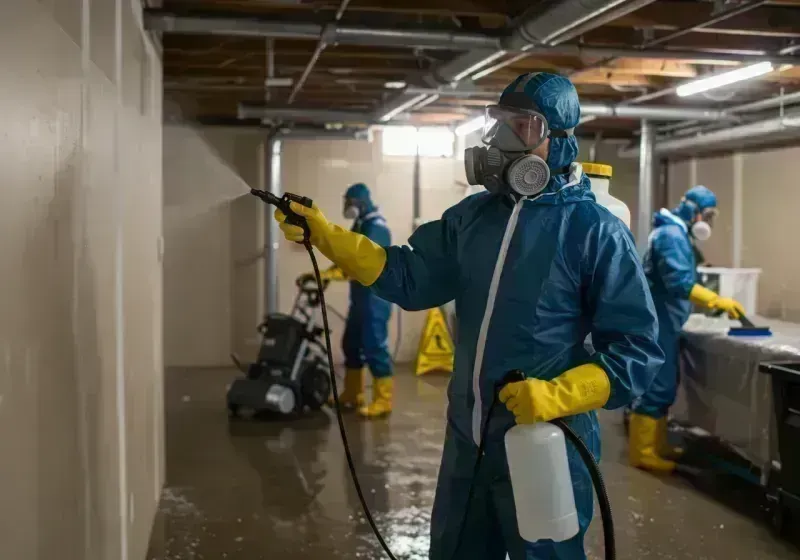 Basement Sanitization and Antimicrobial Treatment process in Thornton, CO